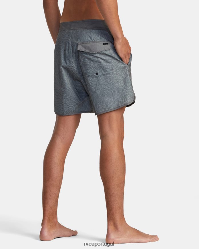 partes inferiores RVCA unissex calções de banho freeport 16 preto N00F2H326