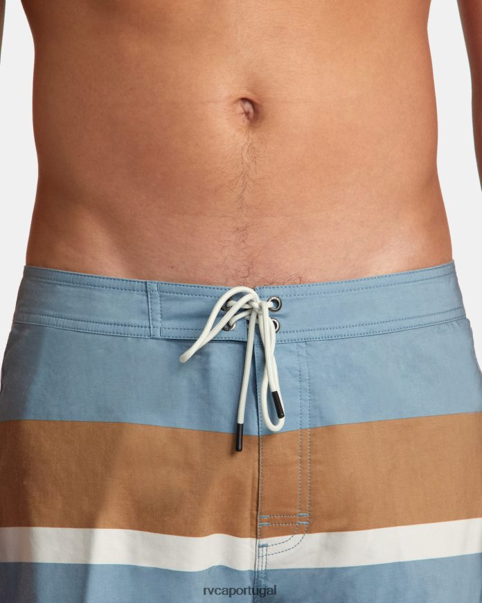 partes inferiores RVCA unissex calções de banho westport 17 azul claro N00F2H45