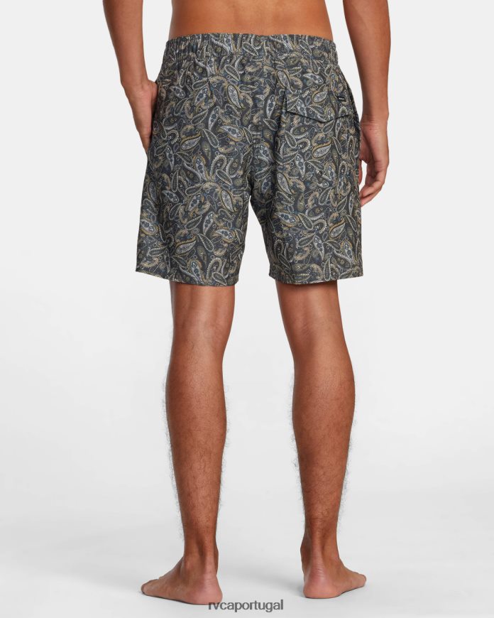 partes inferiores RVCA unissex calção de banho atlas com cintura elástica 17 múltiplo 2 N00F2H473