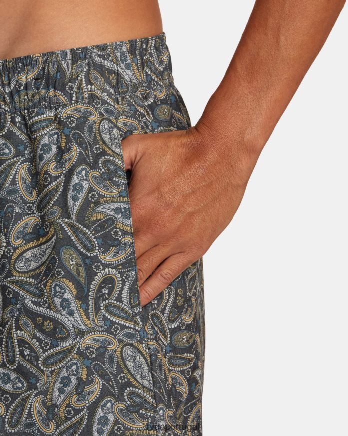 partes inferiores RVCA unissex calção de banho atlas com cintura elástica 17 múltiplo 2 N00F2H473