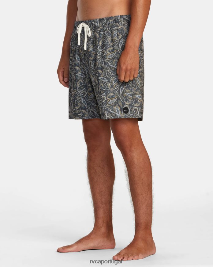 partes inferiores RVCA unissex calção de banho atlas com cintura elástica 17 múltiplo 2 N00F2H473