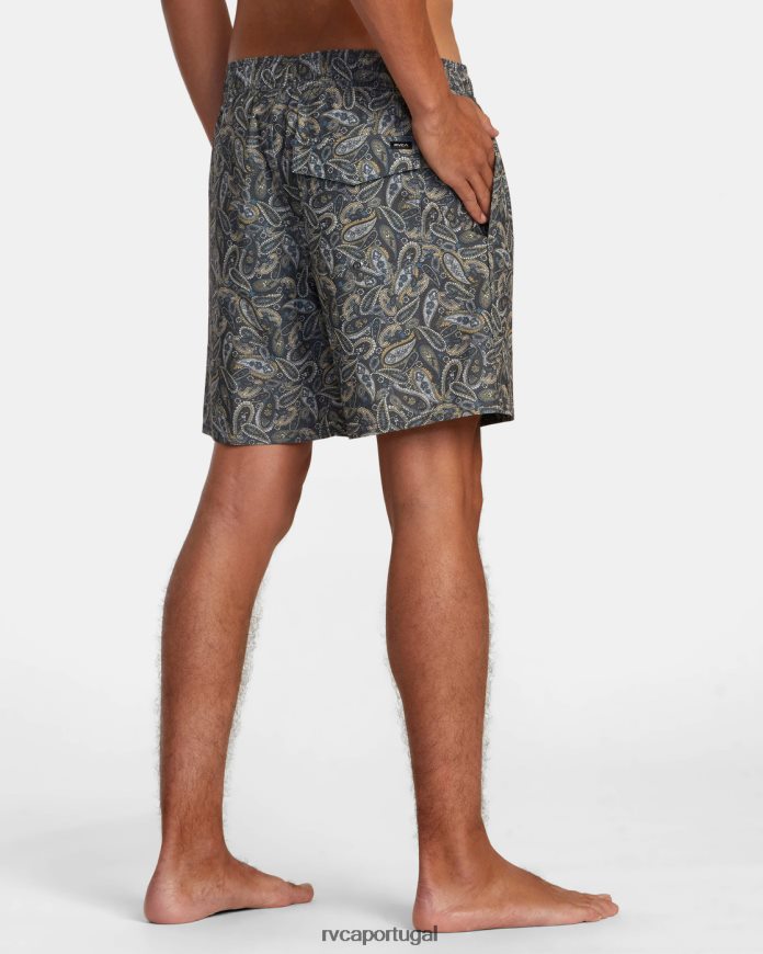 partes inferiores RVCA unissex calção de banho atlas com cintura elástica 17 múltiplo 2 N00F2H473