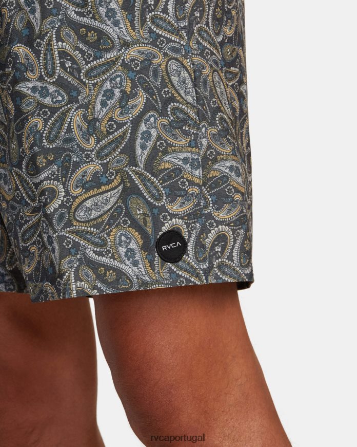 partes inferiores RVCA unissex calção de banho atlas com cintura elástica 17 múltiplo 2 N00F2H473