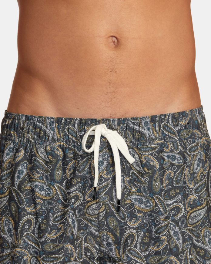 partes inferiores RVCA unissex calção de banho atlas com cintura elástica 17 múltiplo 2 N00F2H473