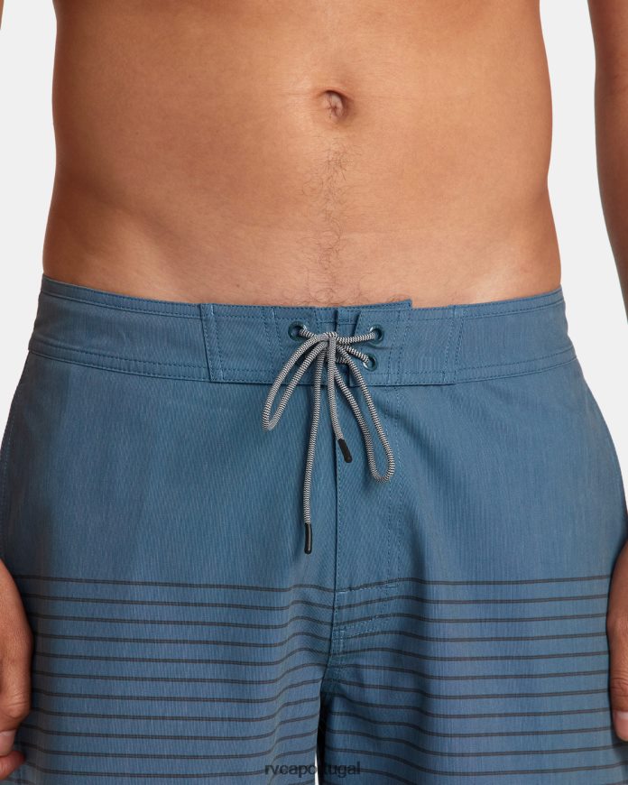 partes inferiores RVCA unissex shorts curren 18 pato azul N00F2H384