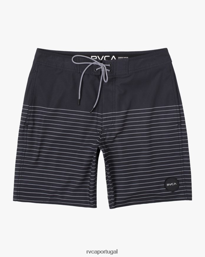 partes inferiores RVCA unissex shorts curren 18 preto N00F2H750