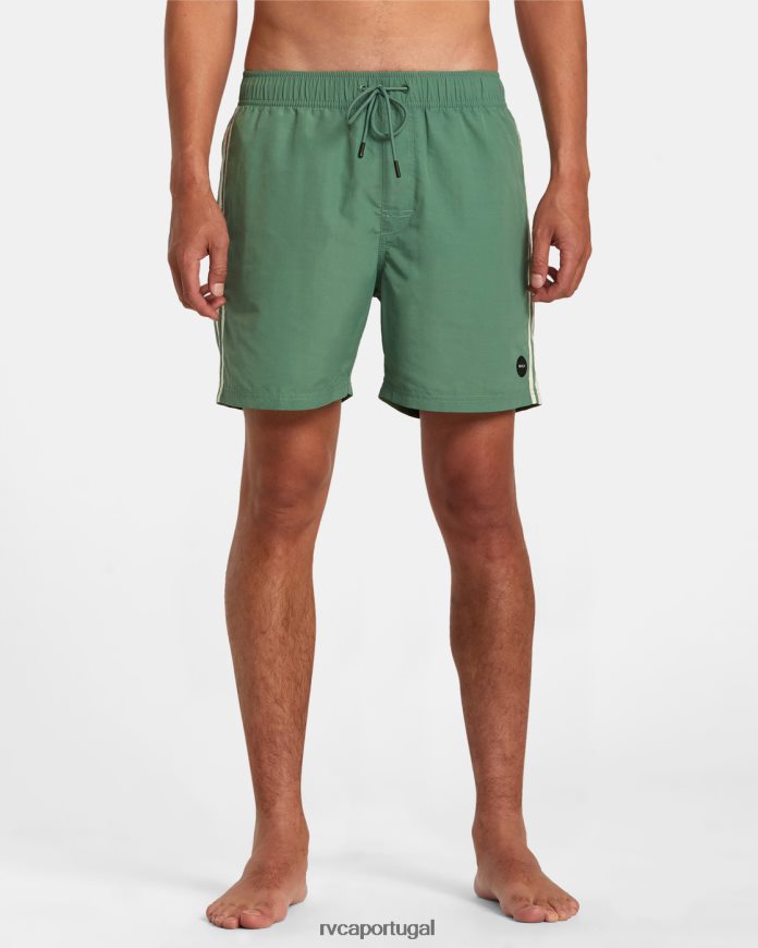 partes inferiores RVCA unissex shorts de cintura elástica breakout 16 verde N00F2H7
