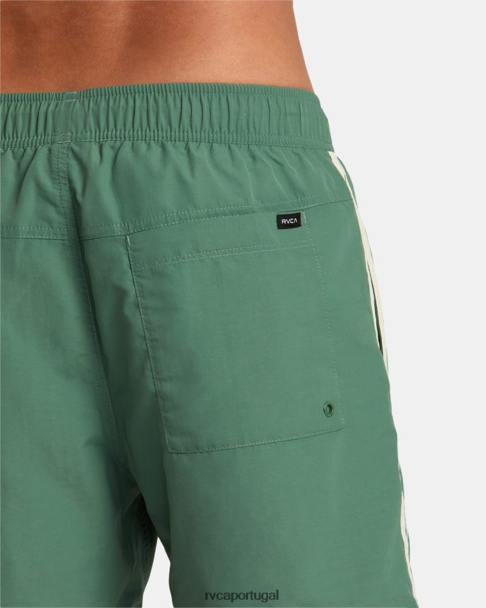 partes inferiores RVCA unissex shorts de cintura elástica breakout 16 verde N00F2H7