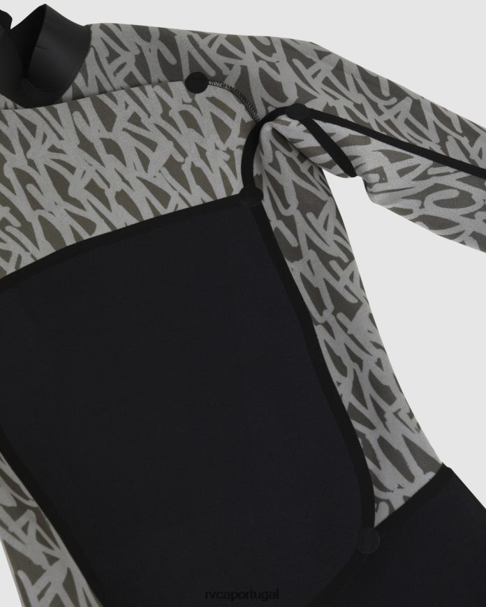 roupas RVCA unissex Fato completo com zíper no peito 3/2 equilíbrio preto N00F2H617