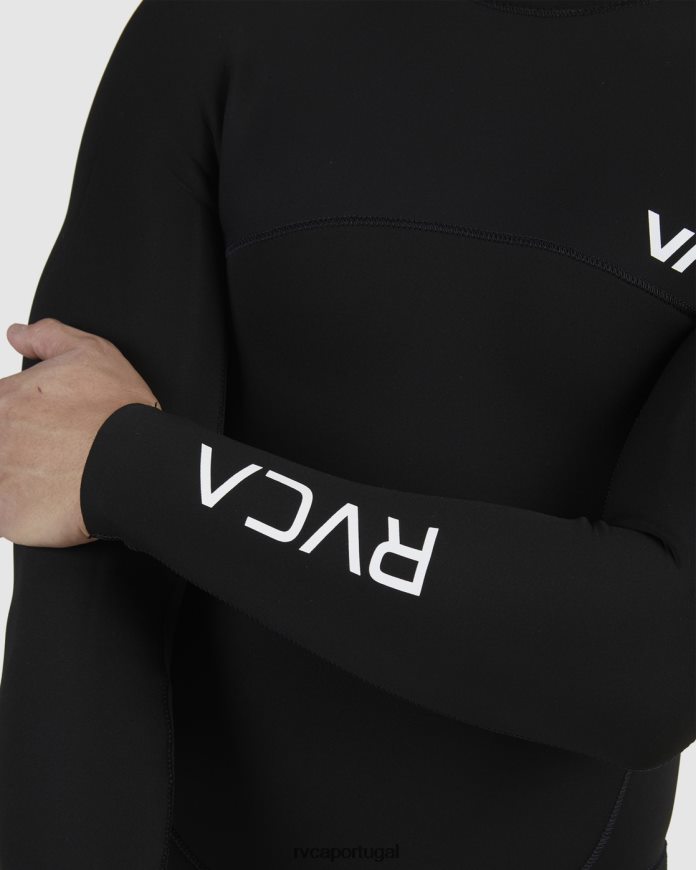 roupas RVCA unissex Fato completo com zíper traseiro 3/2 equilíbrio preto N00F2H647