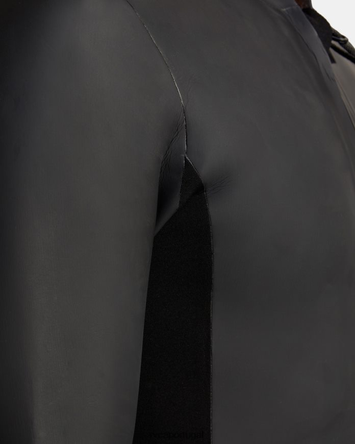 roupas RVCA unissex Jaqueta de roupa de neoprene benji anp com zíper frontal de 2 mm preto N00F2H629