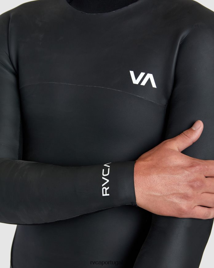 roupas RVCA unissex Macacão manga longa smoothie 2/2 balance preto N00F2H637