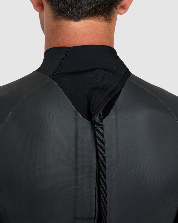 roupas RVCA unissex Macacão manga longa smoothie 2/2 balance preto N00F2H637