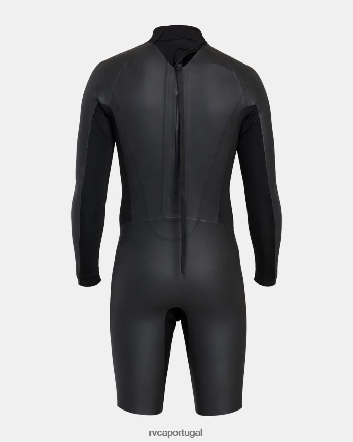 roupas RVCA unissex Macacão manga longa smoothie 2/2 balance preto N00F2H637